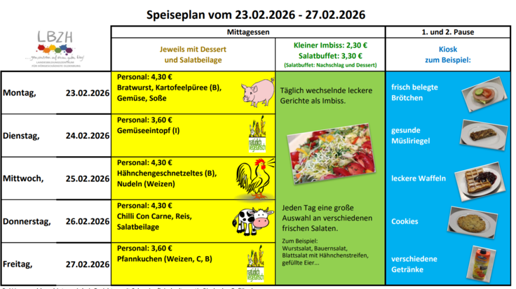 Speiseplan