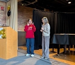 Foto der Veranstaltung zur Berufsorientierung, Gebärdendolmetscherin