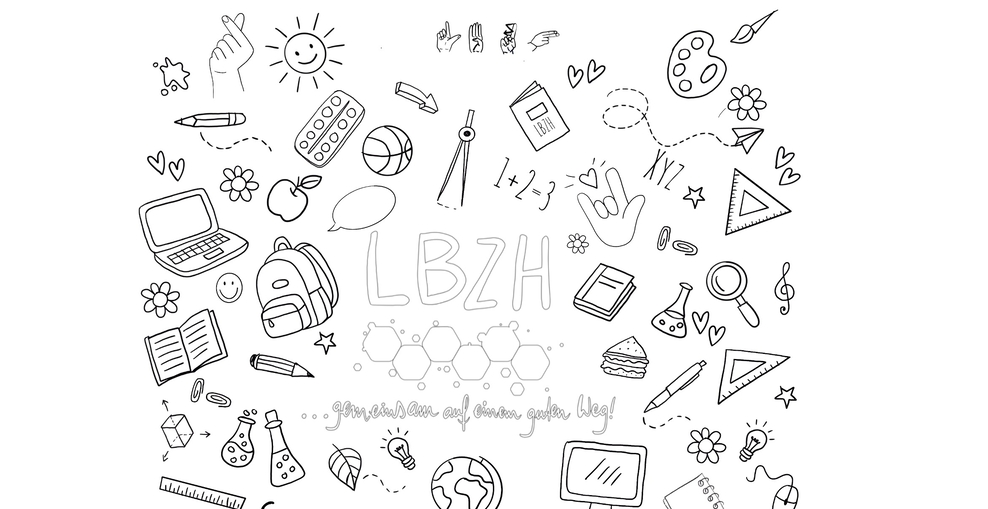 kleine Zeichnungen rund um das Thema Schule