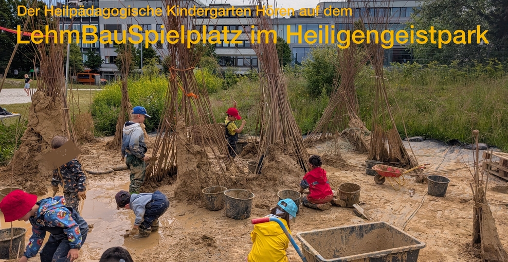 Foto Kindergarten Lehmbaustelle
